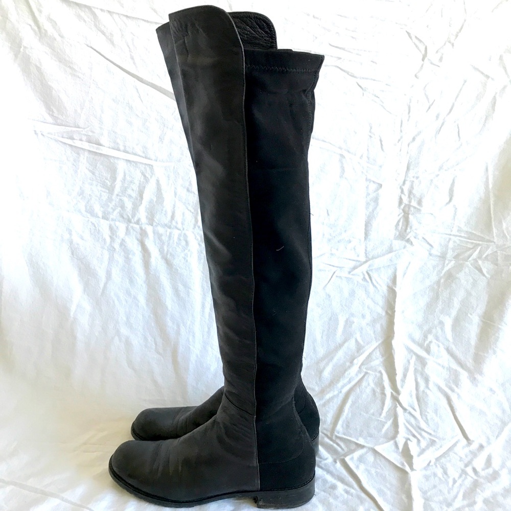 Stuart Weitzman 5050city Leather  thigh High Boots